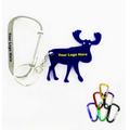 Elk Shaped Bottle Opener with Key Holder and Carabiner